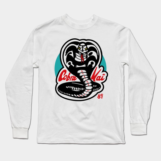 Cobra Kai Long Sleeve T-Shirt by Midnight Run Studio